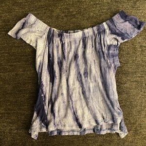 Nordstrom off the shoulder tie dye top size small